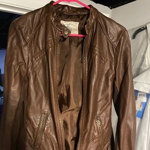 Faux leather jacket